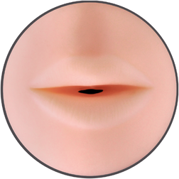 Close-up of the realistic orifice of the mouth masturbator