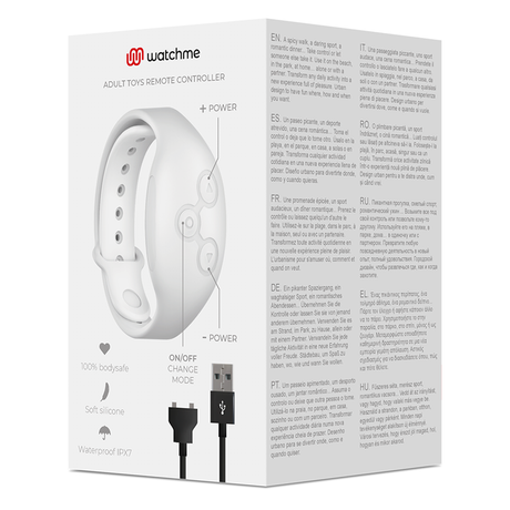 Watchme White Wireless Remote-Control Watch