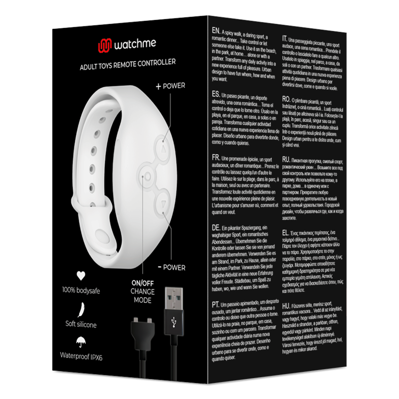 Montre télécommande sans fil noir et cuivre — emballage