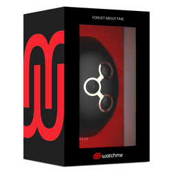 Montre Watchme noir cuivre - vue trois-quarts