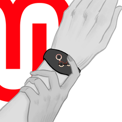 Montre Watchme noir cuivre - présentation