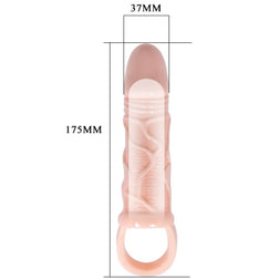 BAILE PENIS EXTENSION SLEEVE WITH BALL STRAP 13.5 CM