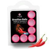 SECRETPLAY SET 6 BALLES BRESILIENNES TRIPLE EFFET