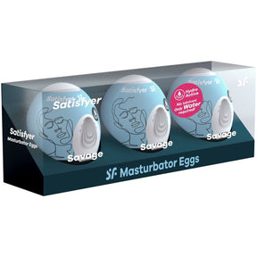 SATISFYER 3 OEUFS MASTURBATEURS SAVAGE