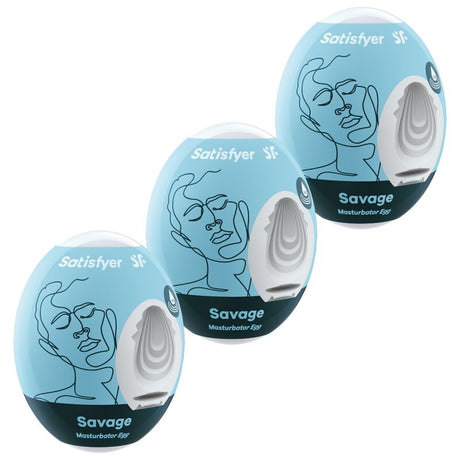 SATISFYER 3 OEUFS MASTURBATEURS SAVAGE