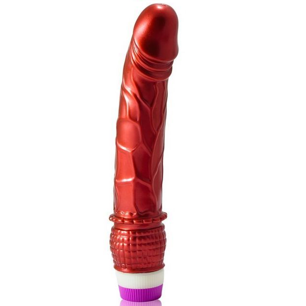BAILE VIBRATEUR REALISTE ROUGE 23 CM