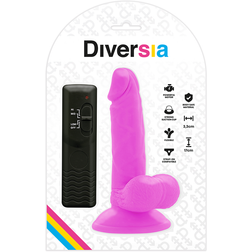 Gode vibrant flexible violet 17 cm avec ventouse