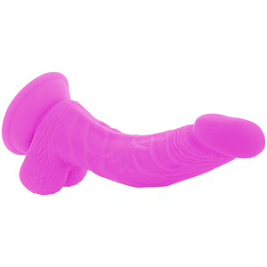 Gode vibrant réaliste courbé 21,5 cm avec télécommande — vue détaillée