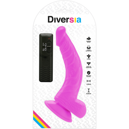 Gode vibrant réaliste courbé 21,5 cm avec télécommande