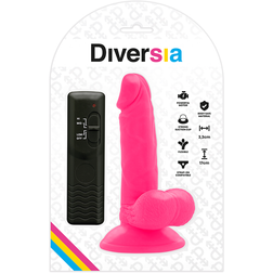 Gode vibrant flexible rose 17 cm avec ventouse