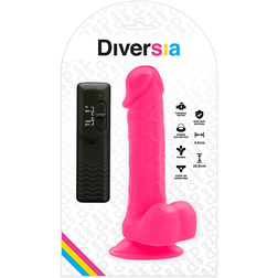 Gode vibrant flexible rose 20,5 cm avec ventouse