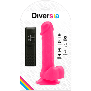DIVERSIA DILDO VIBRANT FLEXIBLE ROSE 205 CM O 42 CM
