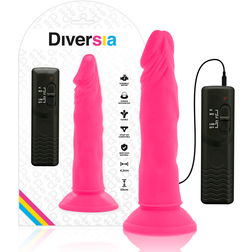 Gode rose vibrant ventouse 23 cm pour homme
