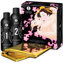 Kit massage nuru 4 litres avec drap doré — Fraises et Cava