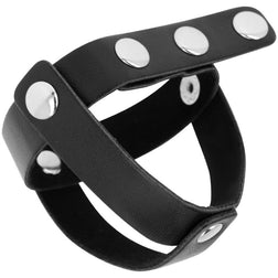 CAGE A BALLES EN CUIR OHMAMA FETISH