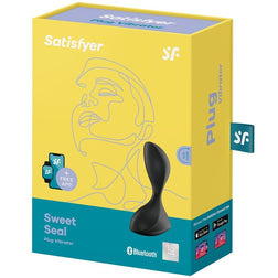Plug anal Sweet Seal noir - vue produit de profil