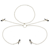 OHMAMA FETISH 4 PINCES A TETONS AVEC COLLIER CHAINE