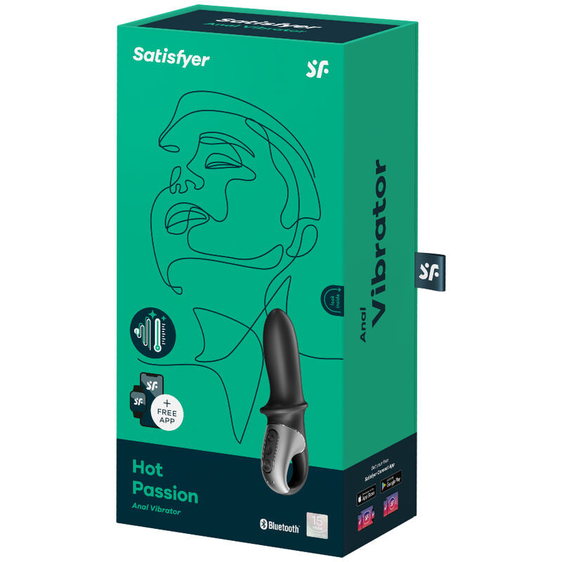 SATISFYER APPLICATION DE VIBRATEUR ANAL HOT PASSION NOIR
