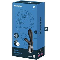 SATISFYER APPLICATION HEAT CLIMAX VIBRATEUR ANAL NOIR