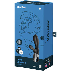 SATISFYER APPLICATION HEAT CLIMAX VIBRATEUR ANAL NOIR