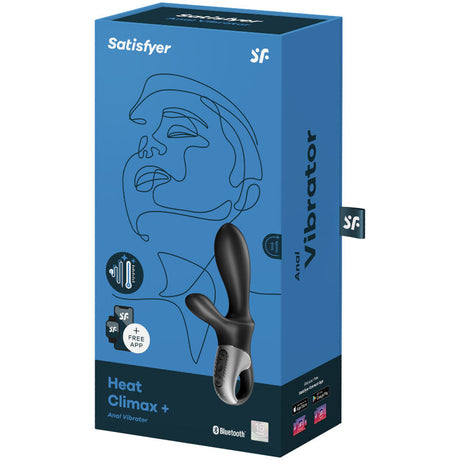SATISFYER APPLICATION HEAT CLIMAX VIBRATEUR ANAL NOIR