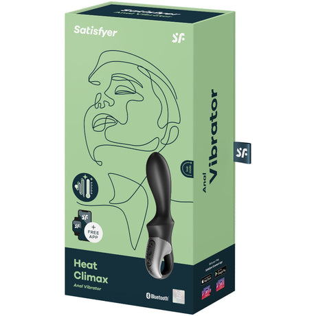SATISFYER APPLICATION VIBRATEUR ANAL HEAT CLIMAX NOIR