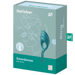 SATISFYER SWORDSMAN ANILLO VIBRADOR AZUL