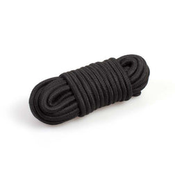 Corde de bondage shibari en coton noir 10 m — vue 2
