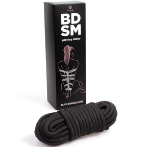 Bdsm Corde de bondage shibari en coton noir 10 m pour ton plaisir