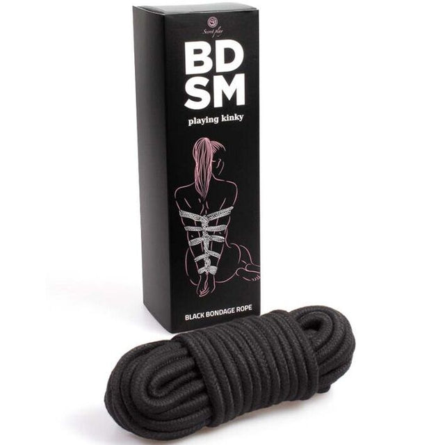 Bdsm Corde de bondage shibari en coton noir 10 m pour ton plaisir