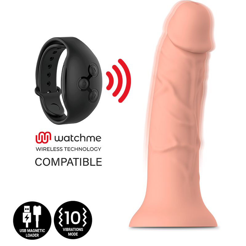 Asher Original S Rechargeable Silicone Vibrating Dildo, 18 cm — image 4