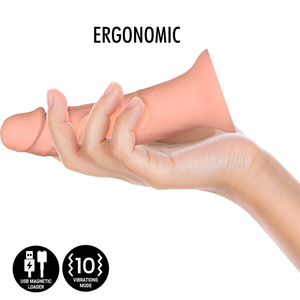 Asher Original S Rechargeable Silicone Vibrating Dildo, 18 cm — image 5