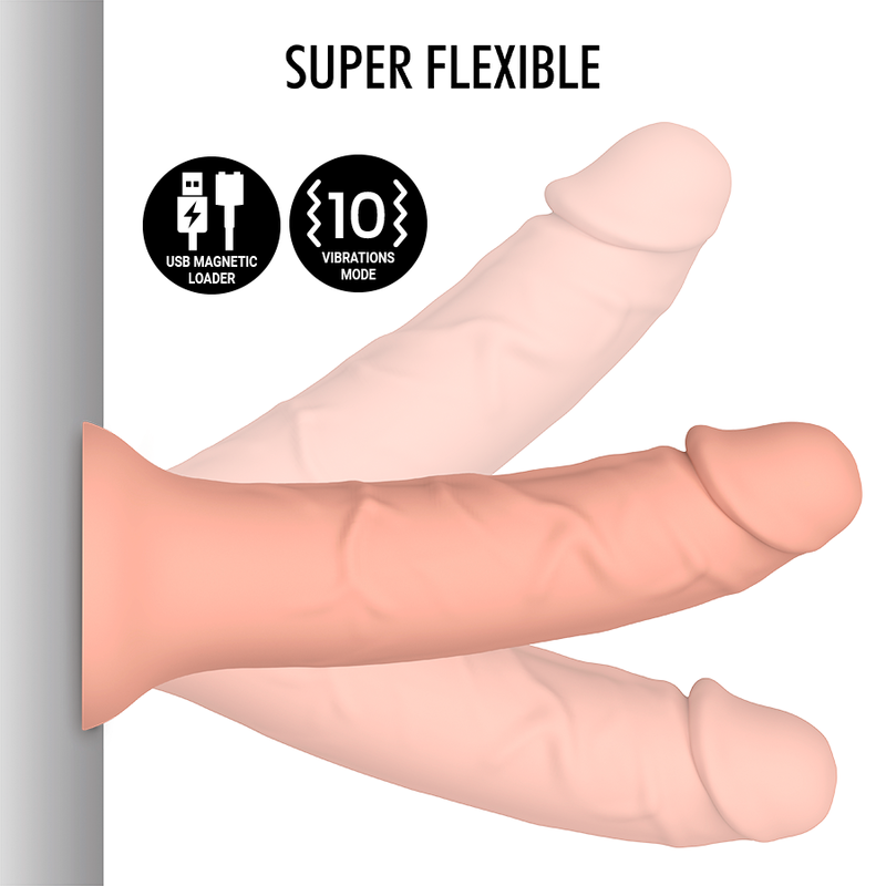 Asher Original S Rechargeable Silicone Vibrating Dildo, 18 cm — image 6