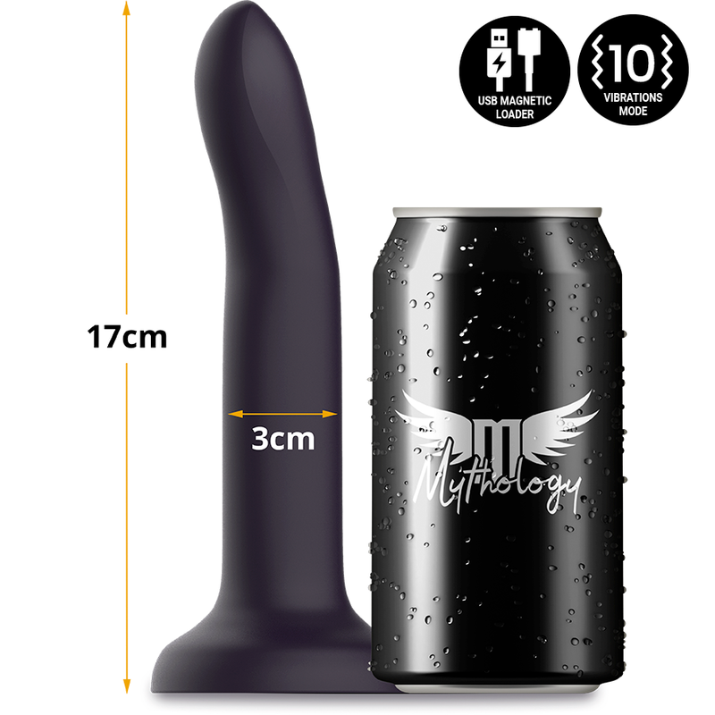 Gode fantasy thermochromique vibrant 17 cm silicone — gros plan