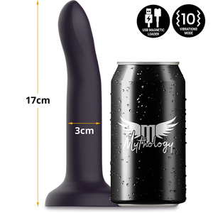 Gode fantasy thermochromique vibrant 17 cm silicone — gros plan