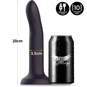 Gode fantasy thermochromique vibrant 20 cm silicone — vue de profil