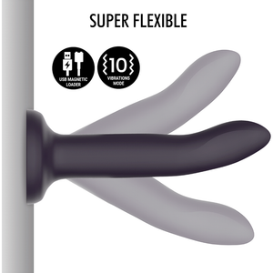 Gode fantasy thermochromique vibrant 20 cm silicone — autre angle