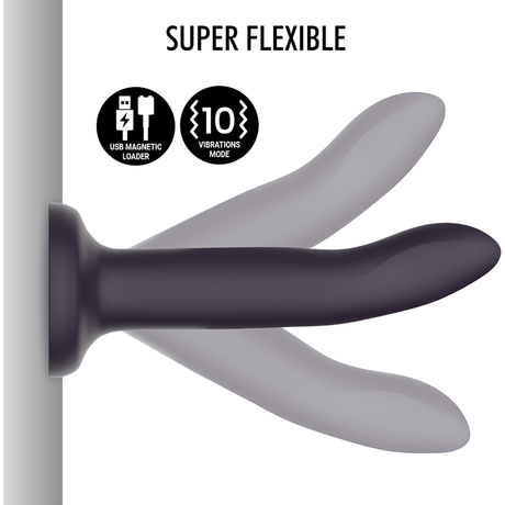 Gode fantasy thermochromique vibrant 20 cm silicone — autre angle