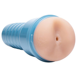 Sleeve of the realistic anus masturbator with rigid blue case