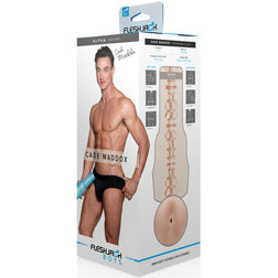 Display box of the realistic anus masturbator with technical specifications