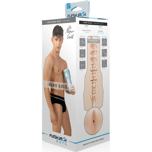 Masturbateur anus réaliste serré — Reno Gold Golden Boy