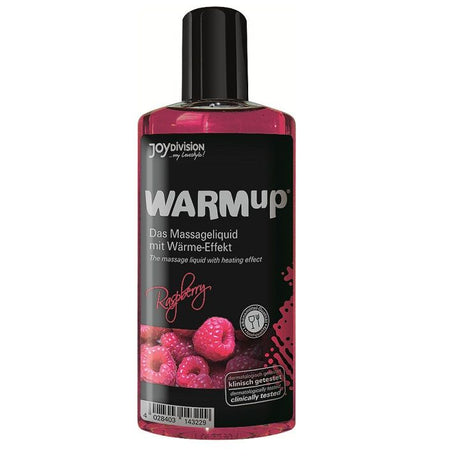 Huile de massage chauffante comestible framboise 150 ml — WARMup · Joydivision Warmup · Huiles aromatisées