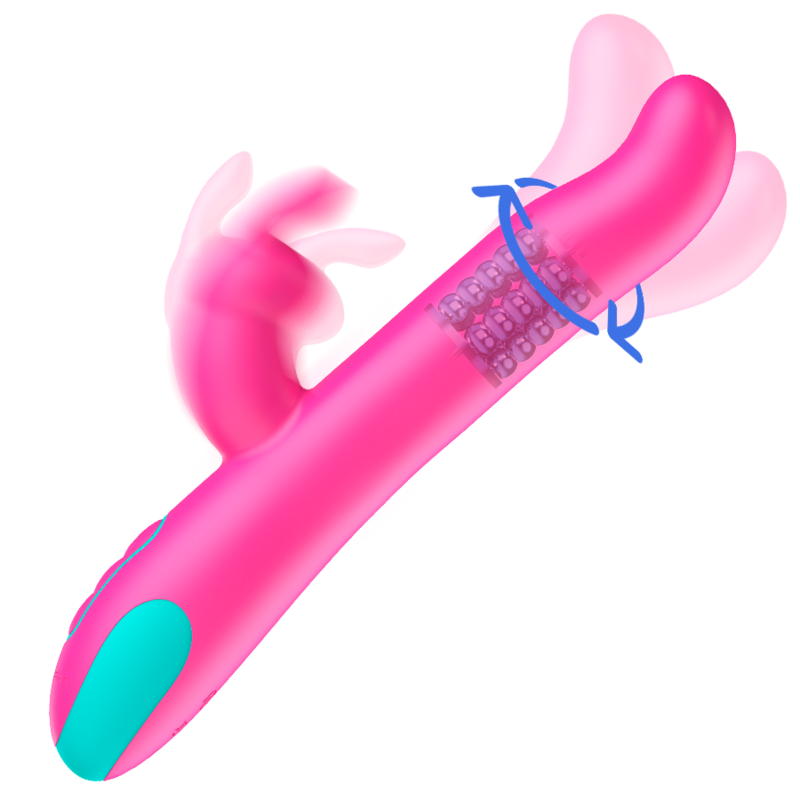 Vibromasseur rotatif double moteur 12,5 cm — vue de profil