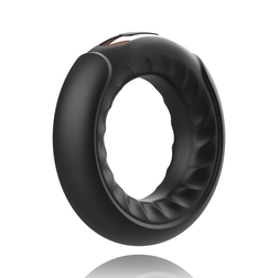 Cockring vibrant noir Adriano vu de côté