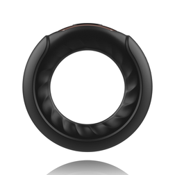 Cockring vibrant noir Adriano vu de face