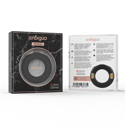Cockring vibrant noir Adriano avec commandes intégrées