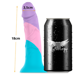 Gode réaliste silicone fantasy 18 cm tricolore — Asher
