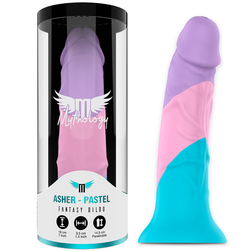 Gode réaliste silicone fantasy 18 cm tricolore — Asher — vue du produit