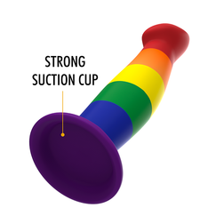 Gode ergonomique silicone Pride 16,5 cm — Garrick