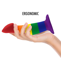 Gode ergonomique silicone Pride 16,5 cm — Garrick